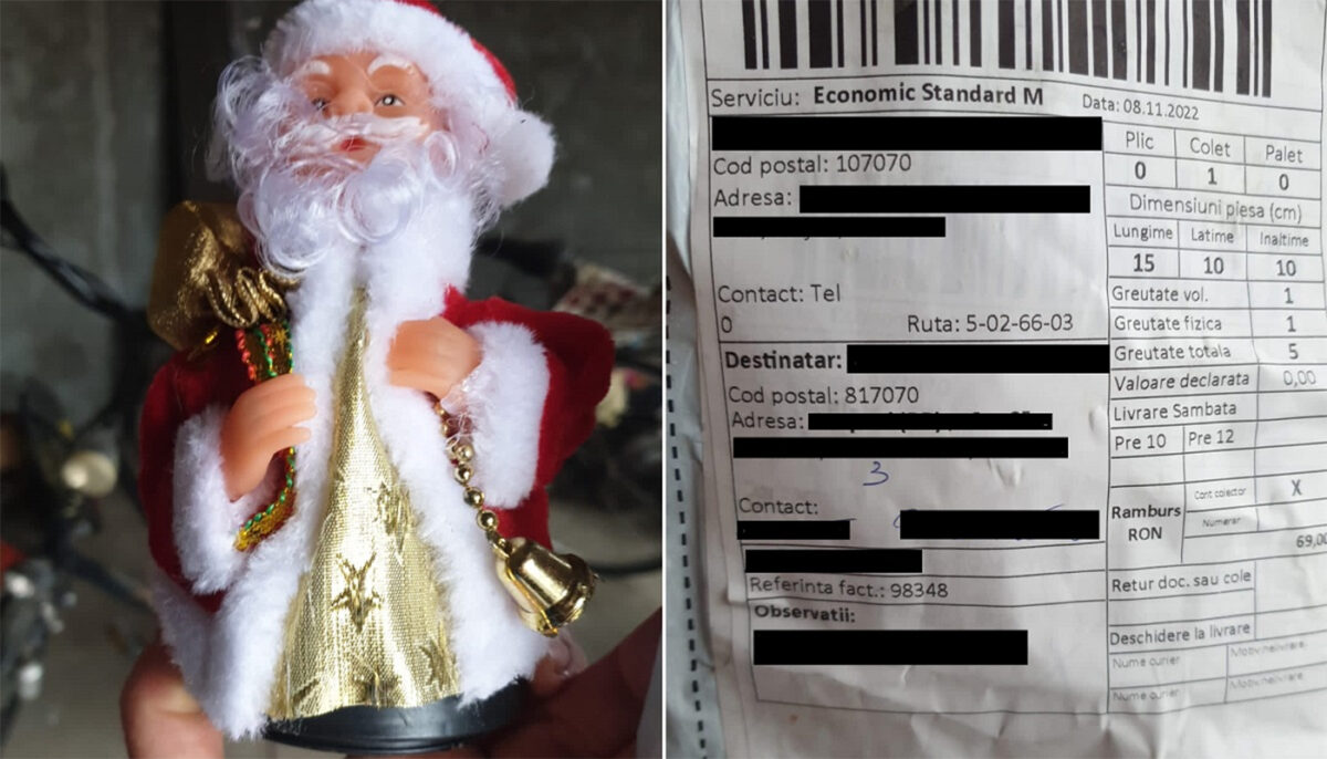 „Țeapa Coletul” | Câți bani a plătit o familie din Brăila pentru o figurină de 2 lei cu Moș Crăciun