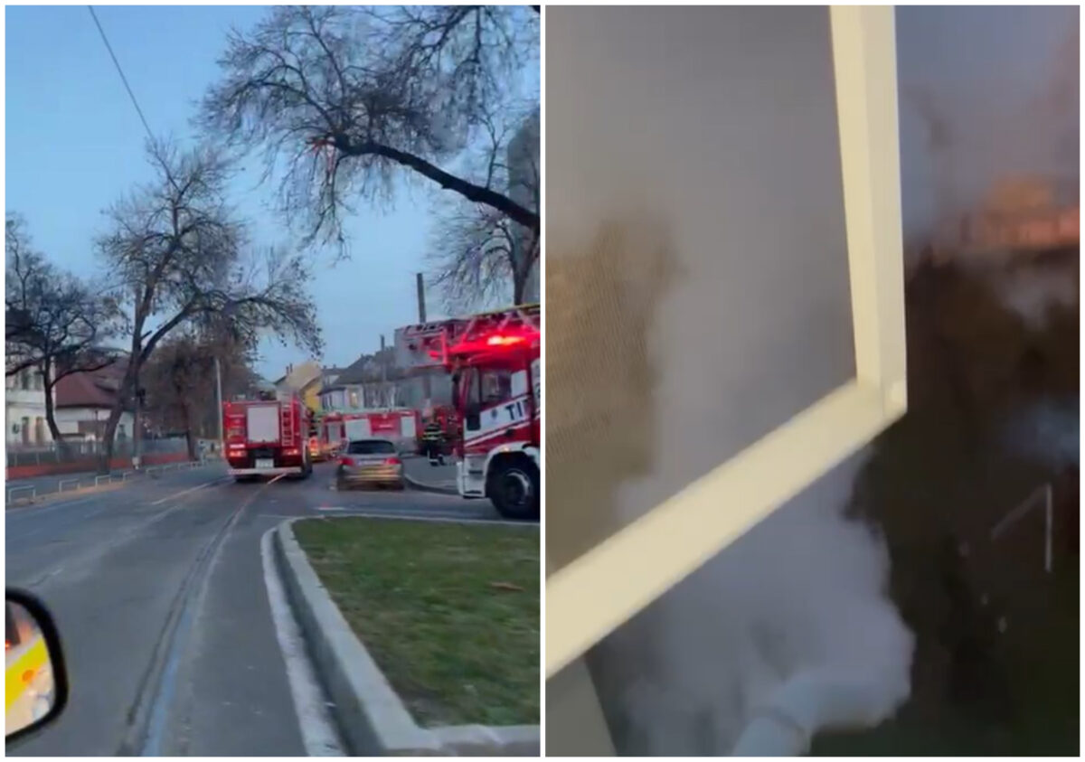 Plan roșu de intervenție în Timișoara, la Spitalul de Copii, după ce a pornit alarma de incendiu. Aproape 100 de persoane au fost evacuate