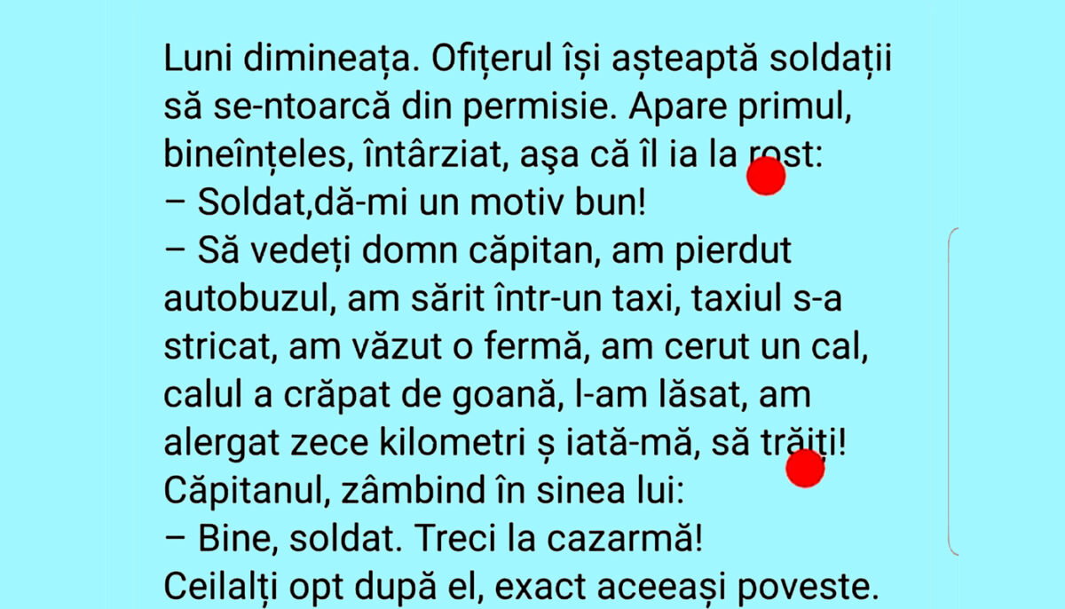 Imagine Stire BANC | Ofițerul își așteaptă soldații să se întoarcă din permisie | 2review.ro