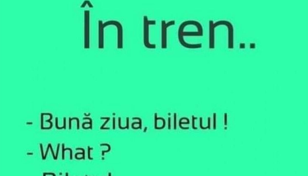 Imagine Stire Bancul de weekend | În tren: „Bună ziua, biletul!” | 2review.ro