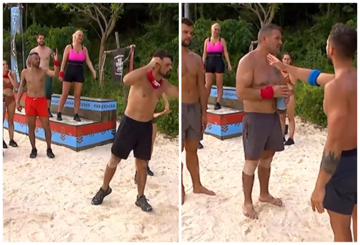 Imagine Stire Se încing spiritele la Survivor România 2023! Faimoșii, la un pas de a da de pământ cu Războinicii, la propriu: „O să ne bați acum” | 2review.ro