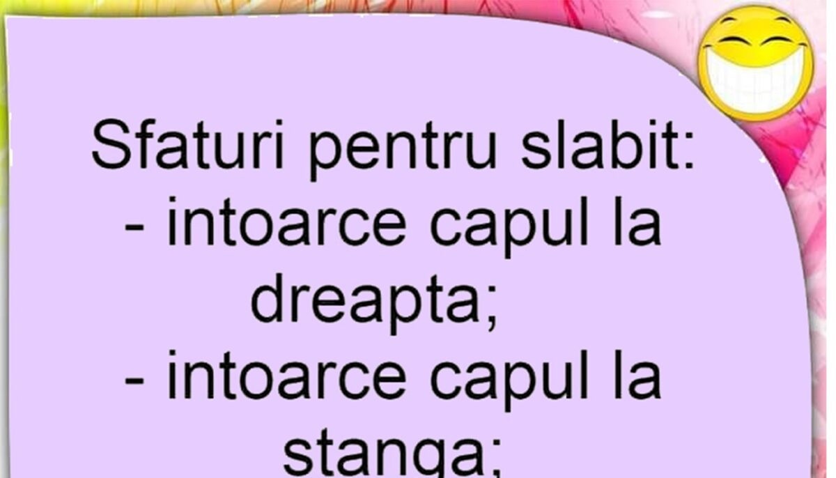 Imagine Stire Bancul începutului de săptămână | Sfaturi pentru slăbit | 2review.ro
