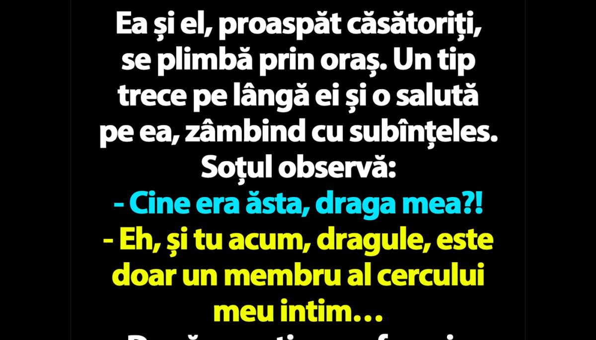 Imagine Stire BANC | Ea și el, proaspăt căsătoriți, se plimbă prin oraș. Un tip trece pe lângă ei și o salută pe ea, zâmbind cu subînțeles | 2review.ro