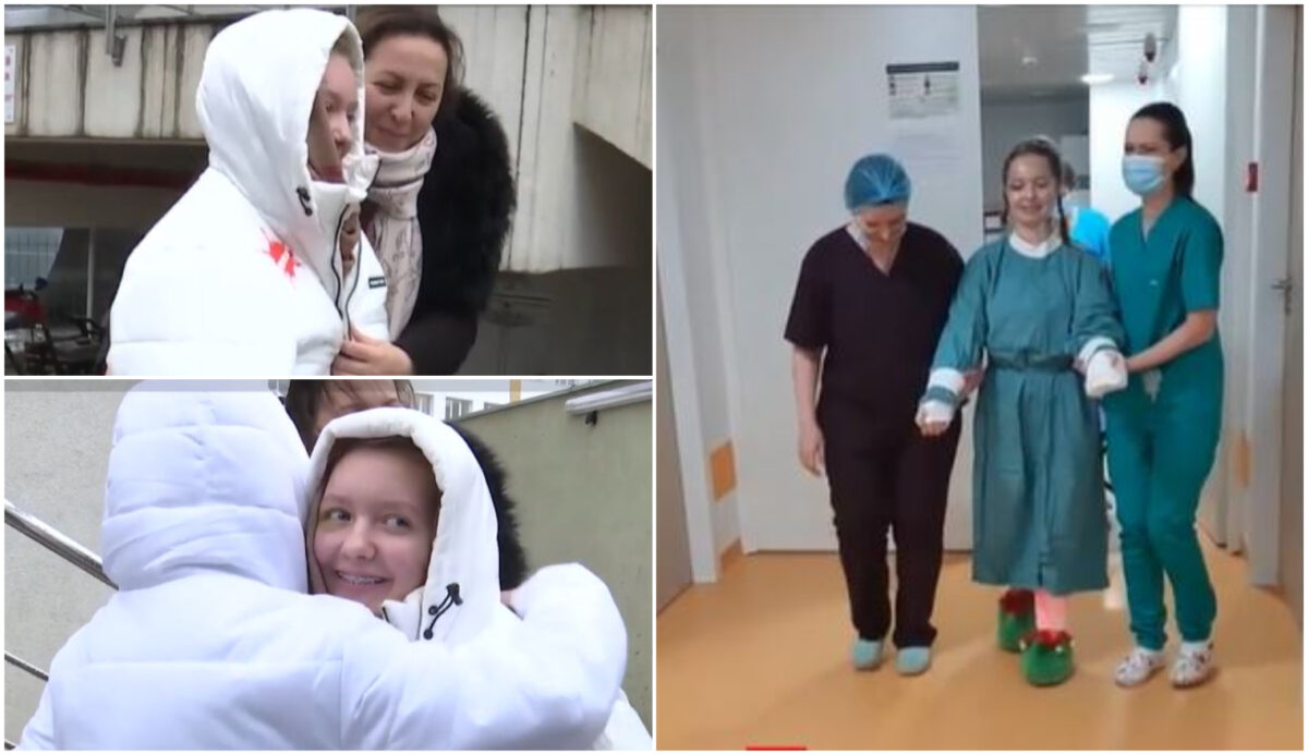 Emoționant! Alexia, fetița căreia i s-au replantat mâinile, și colegii răniți în accidentul din Pașcani s-au reîntâlnit: ”A fost o minune că suntem în viaţă”