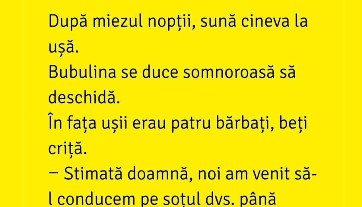 Imagine Stire BANC | Cum a ajuns Bulă acasă, după o noapte de băut | 2review.ro