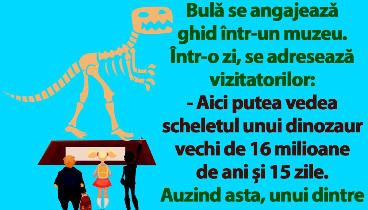 BANC | Bulă se angajează ghid într-un muzeu