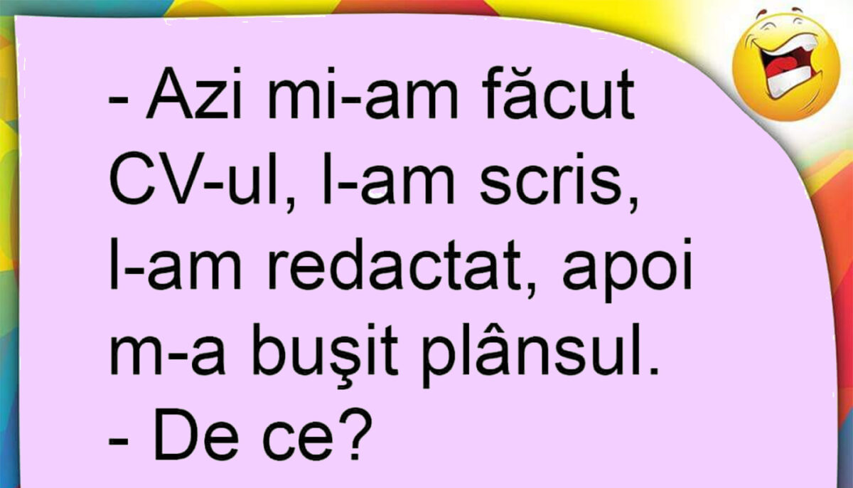 Imagine Stire Bancul sfârșitului de săptămână | „Azi mi-am făcut CV-ul” | 2review.ro