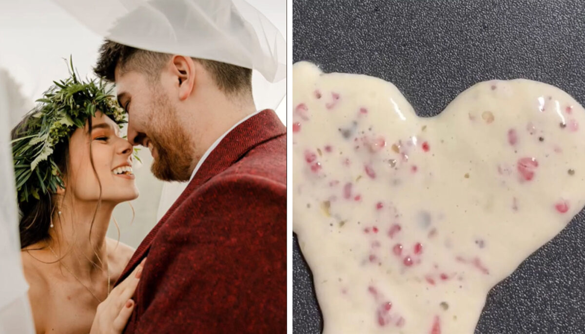 Imagine Stire Tânărul din imagine a vrut să-i facă soției o clatită în formă de inimă, de Ziua Îndrăgostiților. Ireal ce a putut să iasă | 2review.ro