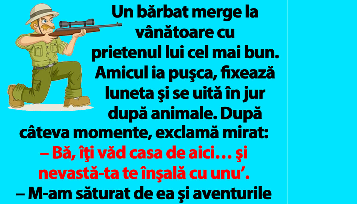 Imagine Stire Bancul de weekend | „Nevastă-ta te înşală cu unu’!” | 2review.ro