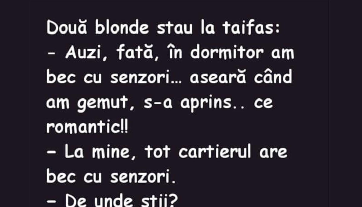 Imagine Stire BANCUL ZILEI | „Auzi, fată, în dormitor am bec cu senzori” | 2review.ro
