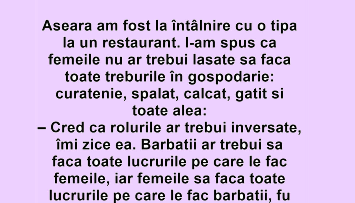 Imagine Stire BANC | Aseară am fost la întâlnire cu o tipă, la un restaurant | 2review.ro