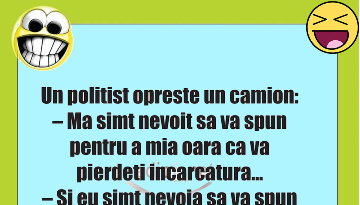 Imagine Stire BANCUL ZILEI | Un polițist oprește un camion | 2review.ro