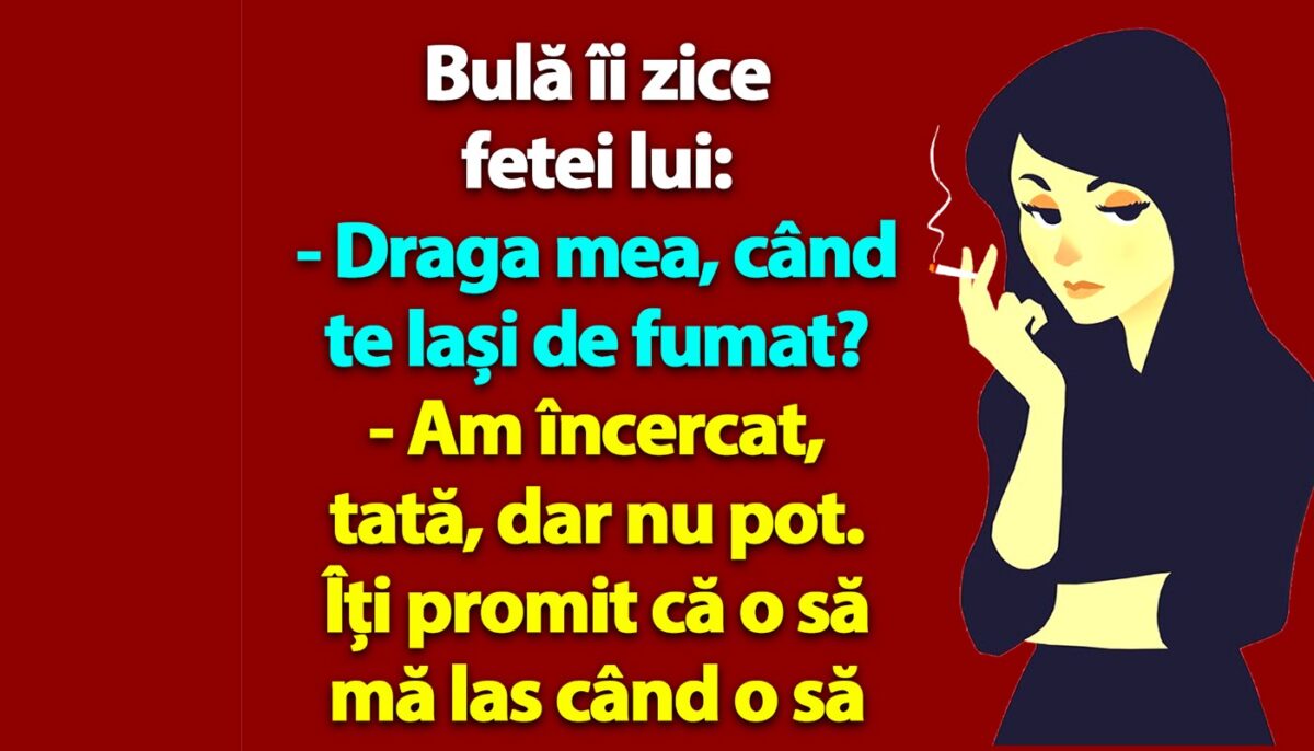 Imagine Stire BANC | Bulă îi zice fetei lui: „Când te lași de fumat?” | 2review.ro