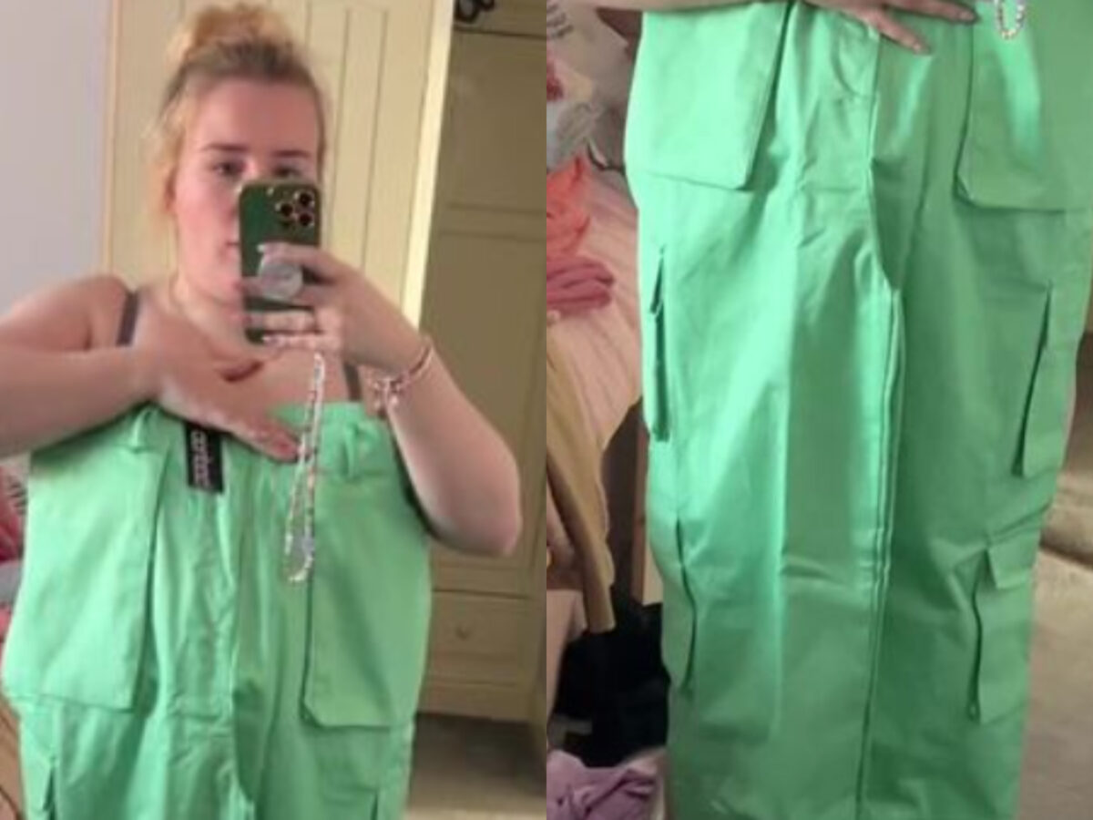 VIDEO | O tânără de 27 de ani și-a comandat online o pereche de pantaloni. Când a primit coletul, să cadă din pcioare