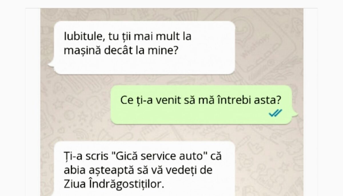 Imagine Stire BANCUL ZILEI | „Iubitule, tu ții la mașină mai mult decât la mine?” | 2review.ro