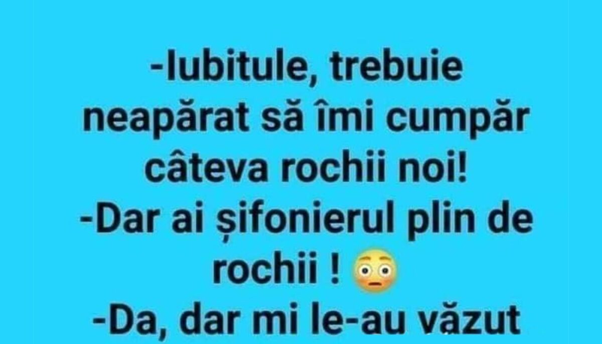 Imagine Stire BANC | „Iubitule, trebuie neapărat să-mi cumpăr câteva rochii noi” | 2review.ro