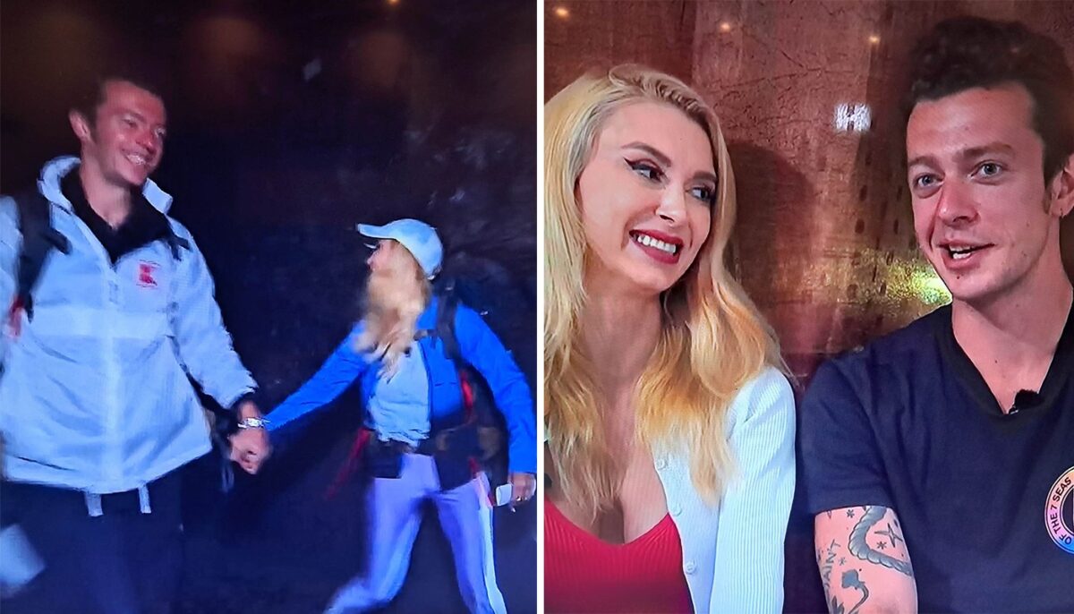 Imagine Stire Andreea Bălan, surprinsă ținându-se de mână cu Jean Gavril, în timpul filmărilor America Express de la Antena 1 | 2review.ro