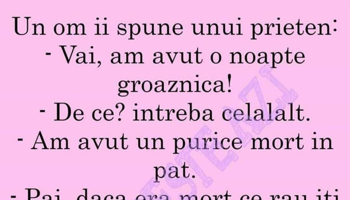 Imagine Stire BANCUL ZILEI | „Vai, am avut o noapte groaznică!” | 2review.ro