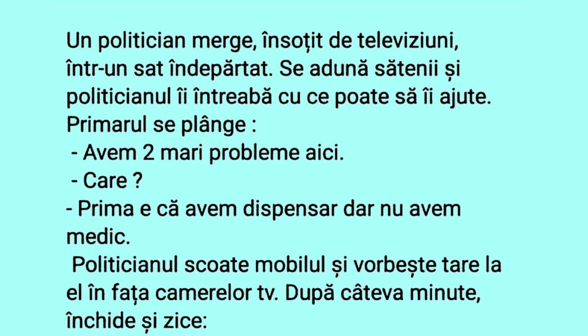 Imagine Stire BANCUL ZILEI | Politicianul, televiziunile și primarul satului | 2review.ro