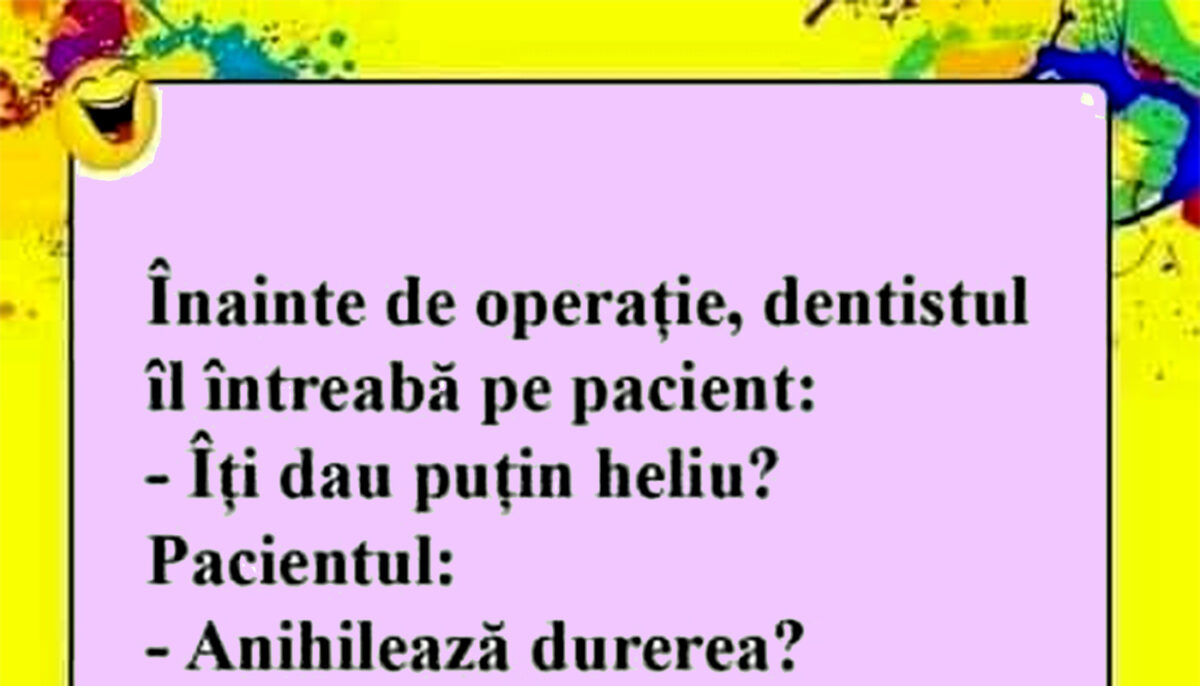 Imagine Stire Bancul începutului de săptămână | „Îți dau puțin heliu?” | 2review.ro