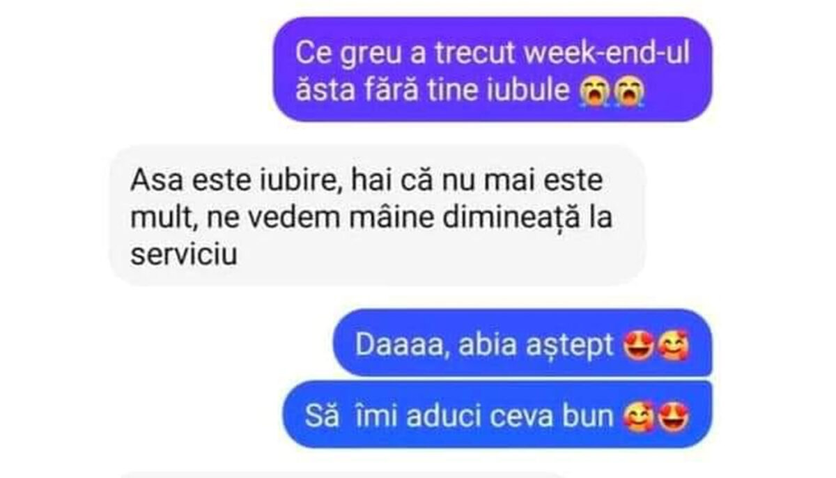 Imagine Stire BANCUL ZILEI | „Ce greu a trecut weekend-ul ăsta fără tine, iubule!” | 2review.ro
