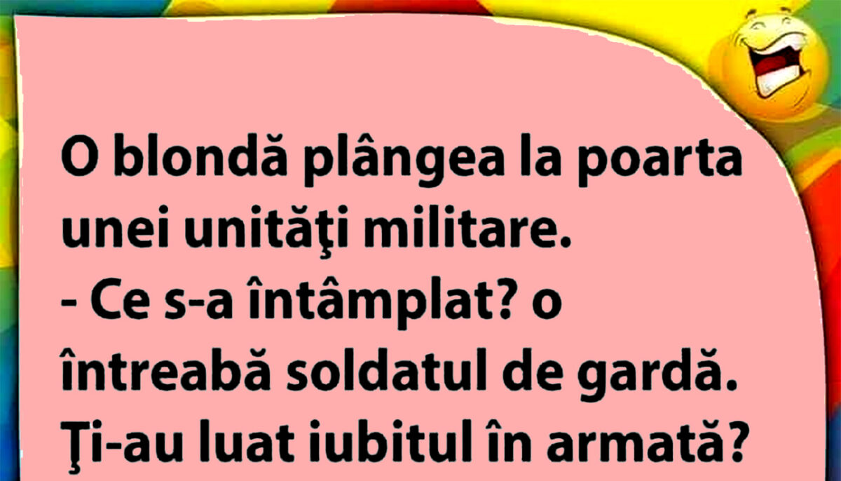 Imagine Stire BANC | O blondă plângea la poarta unei unități militare | 2review.ro