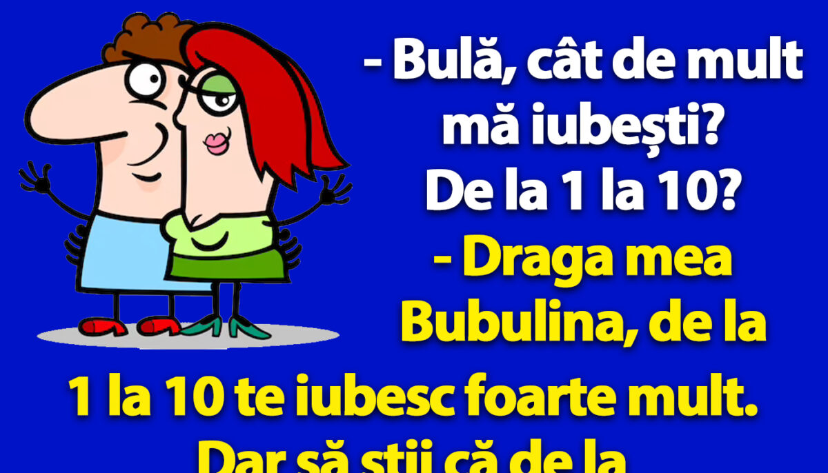 Imagine Stire BANC | „Bulă, cât de mult mă iubești? De la 1 la 10?” | 2review.ro