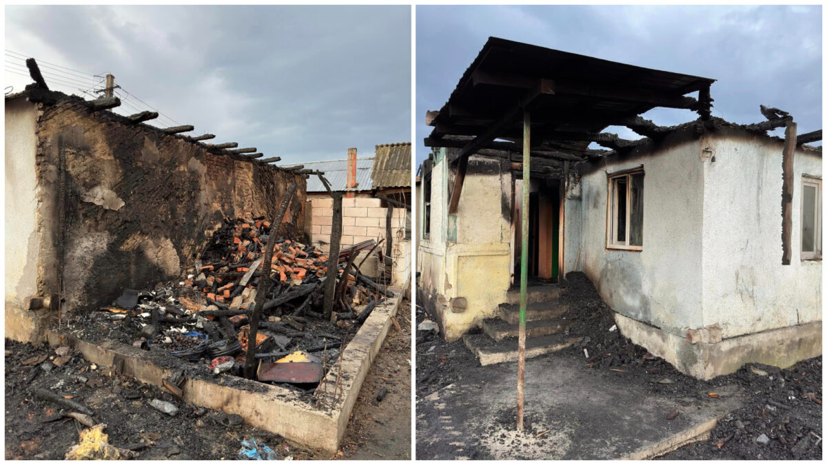 Casa i-a luat foc, dar nu a putut să își lase animalele pradă focului. Povestea bărbatului din Mehedinți a devenit virală