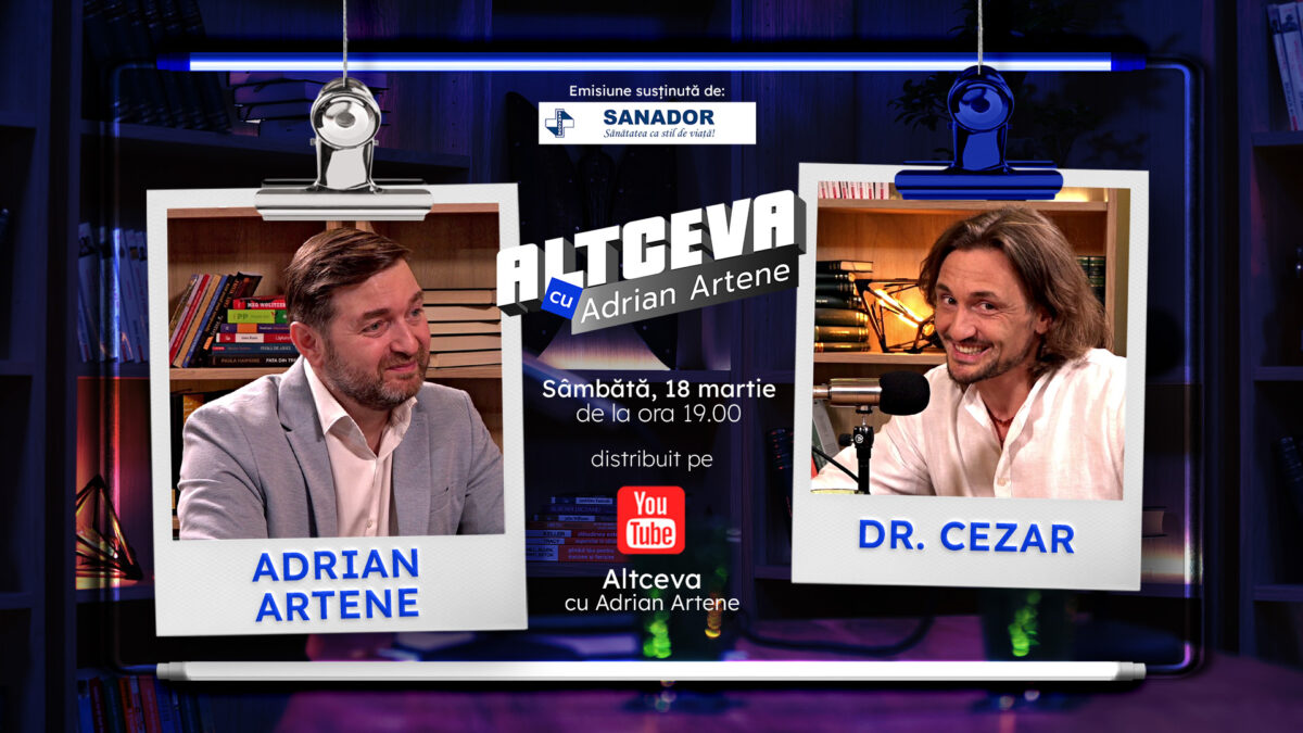 Imagine Stire Dr. Cezar, invitat la podcastul ALTCEVA cu Adrian Artene | 2review.ro