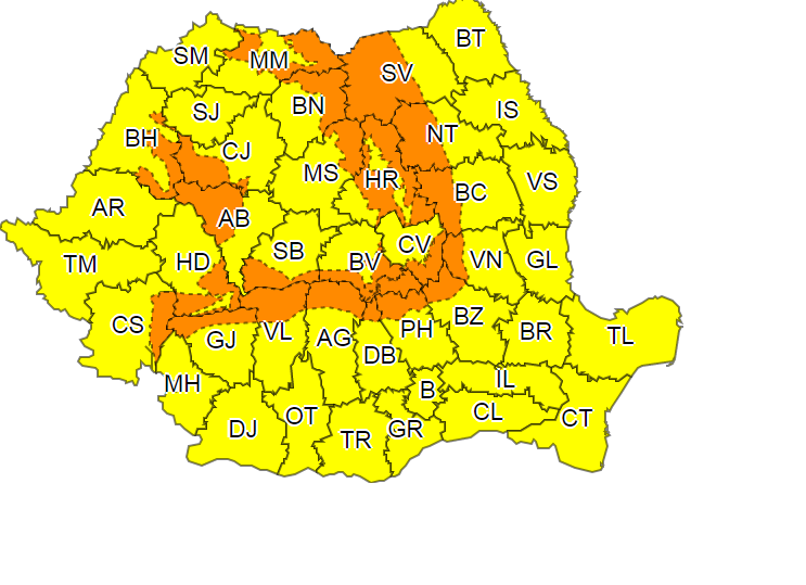 Alertă ANM! Meteorologii vin cu vești proaste. Cod portocaliu și galben de viscol și intensificări ale vântului