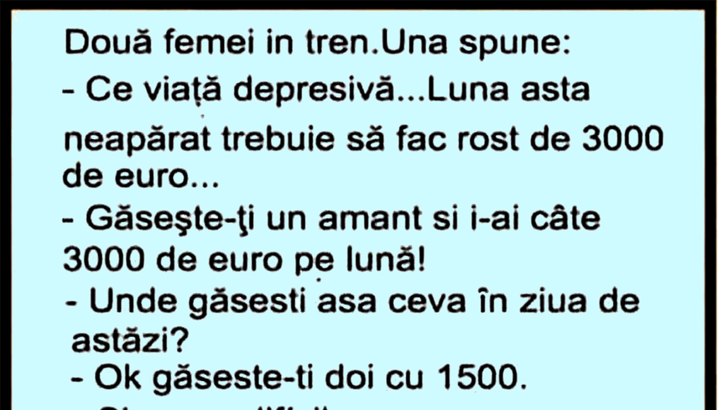 Două femei în tren: “Luna asta trebuie să fac rost de 3.000 de euro”