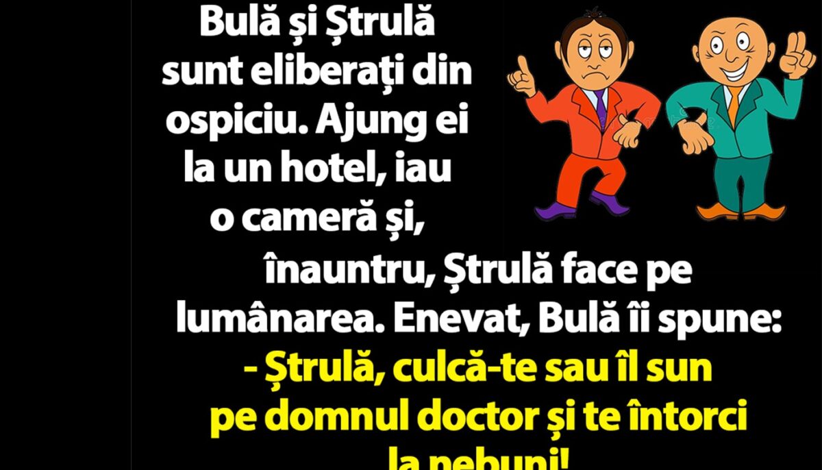 Imagine Stire BANC | Bulă și Ștrulă sunt eliberați din ospiciu | 2review.ro