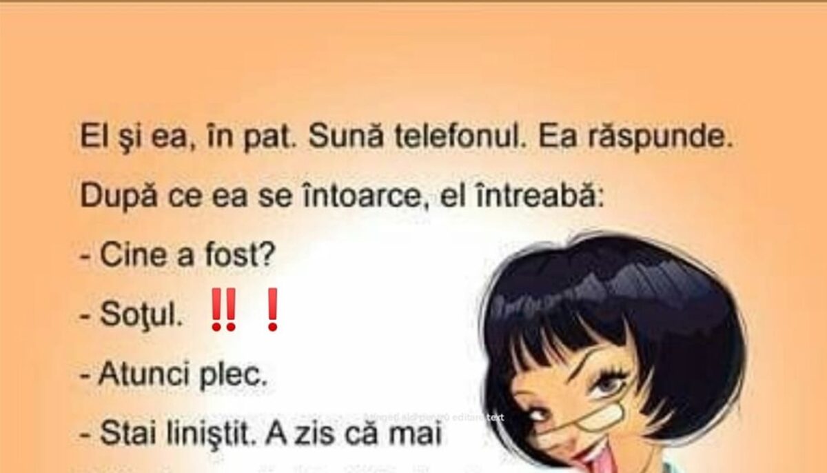 Imagine Stire BANCUL ZILEI | El și ea în pat. Sună telefonul | 2review.ro