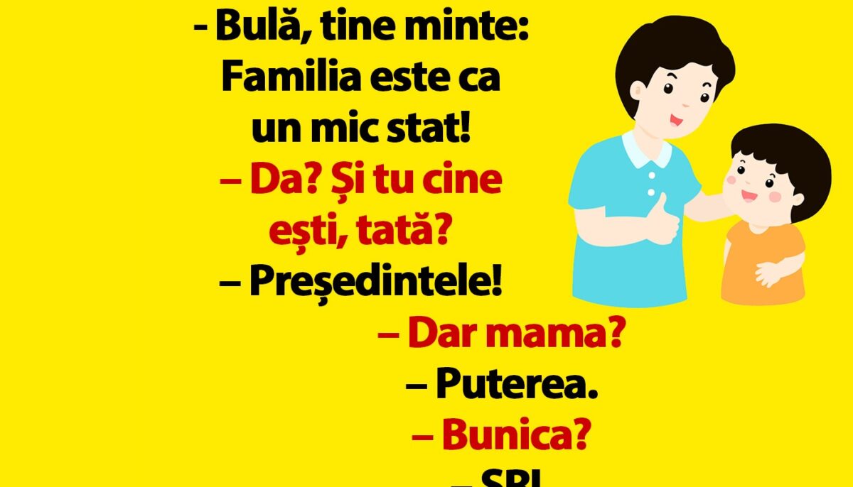 Imagine Stire BANC | „Bulă, ține minte: Familia e ca un mic stat!” | 2review.ro