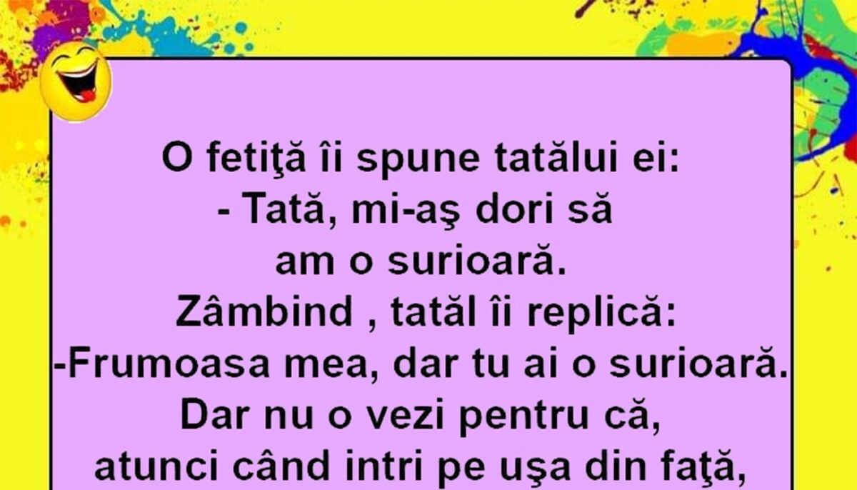 Imagine Stire BANCUL ZILEI | „Tată, mi-aș dori să am o surioară” | 2review.ro