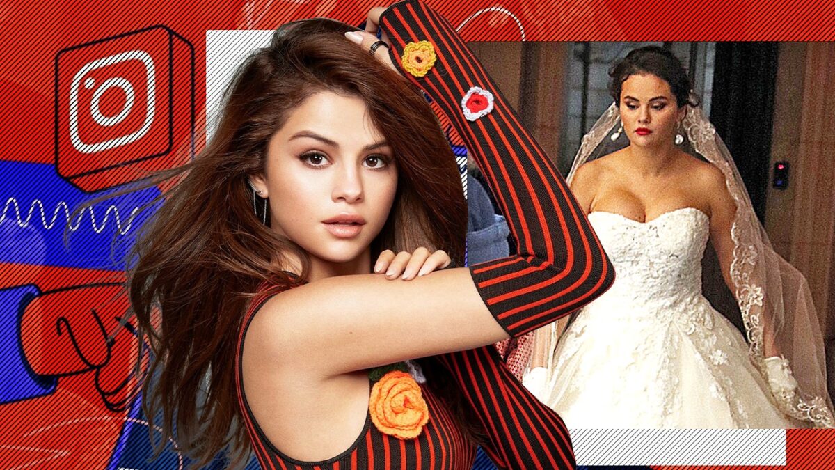 Imagine Stire Selena Gomez, cea mai urmărită femeie pe Instagram! Actrița i-a șocat pe fani după ce a îmbrăcat rochia de mireasă și a apărut la braț cu un actor celebru | 2review.ro