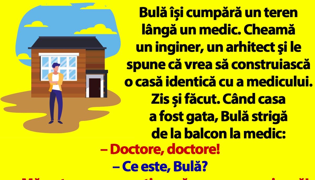 Imagine Stire BANC | Bulă își cumpără un teren lângă un medic | 2review.ro