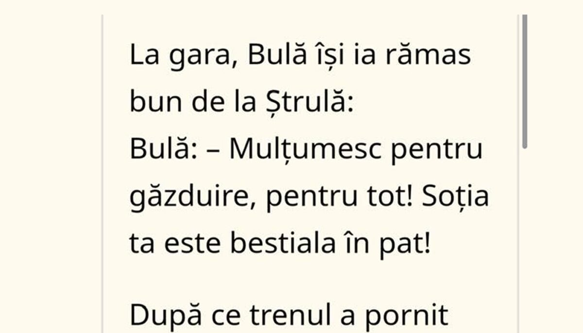 Imagine Stire BANC | Bulă își ia rămas bun de la Ștrulă: „Mulțumesc! Soția ta e bestială în pat!” | 2review.ro