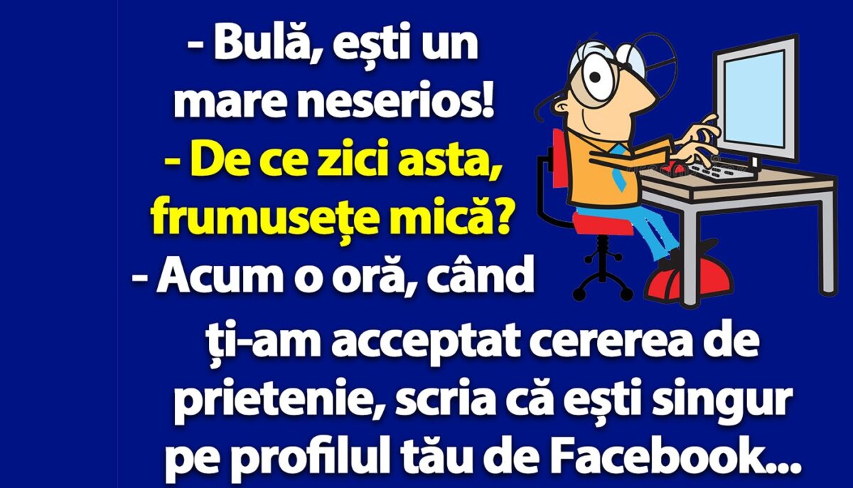 Imagine Stire BANC | „Bulă, acum o oră scria că ești singur pe profilul tău de Facebook” | 2review.ro