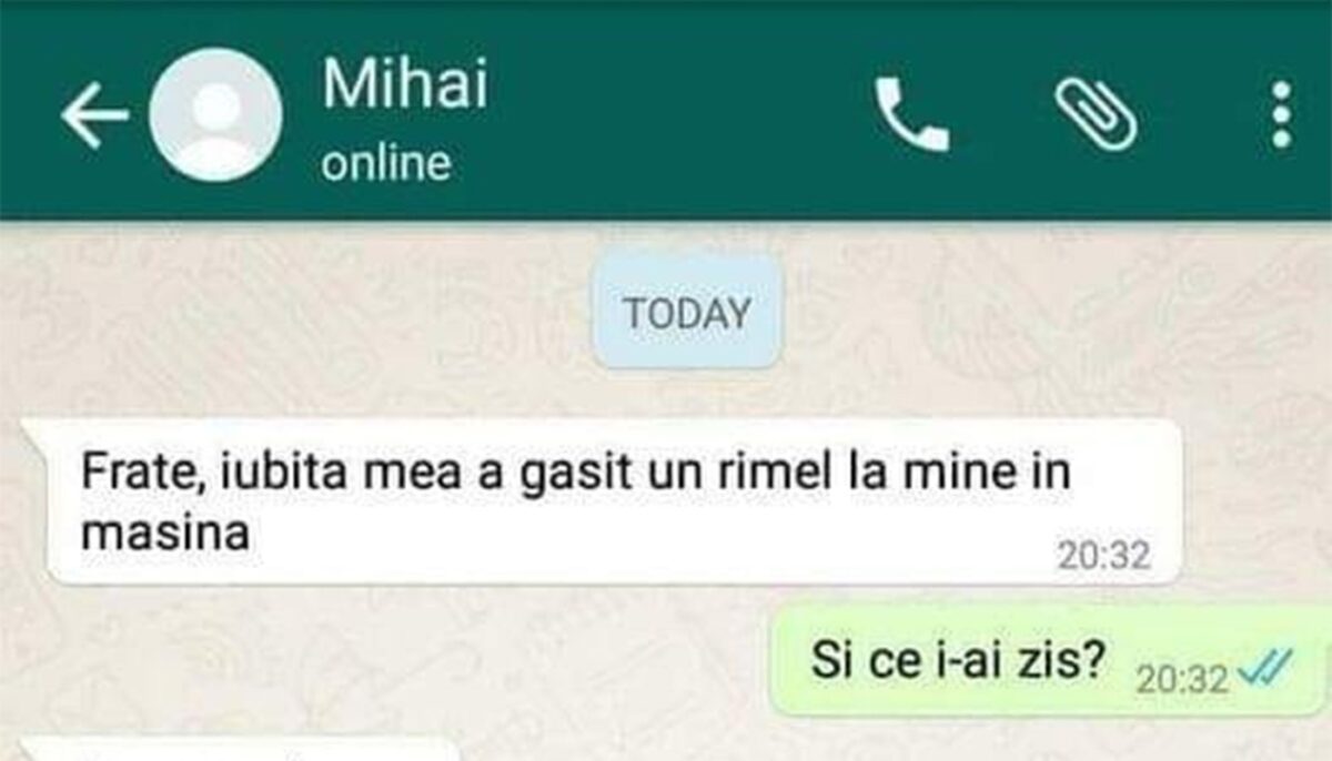 Imagine Stire BANCUL ZILEI | „Frate, iubita mea a găsit un rimel la mine în mașină” | 2review.ro