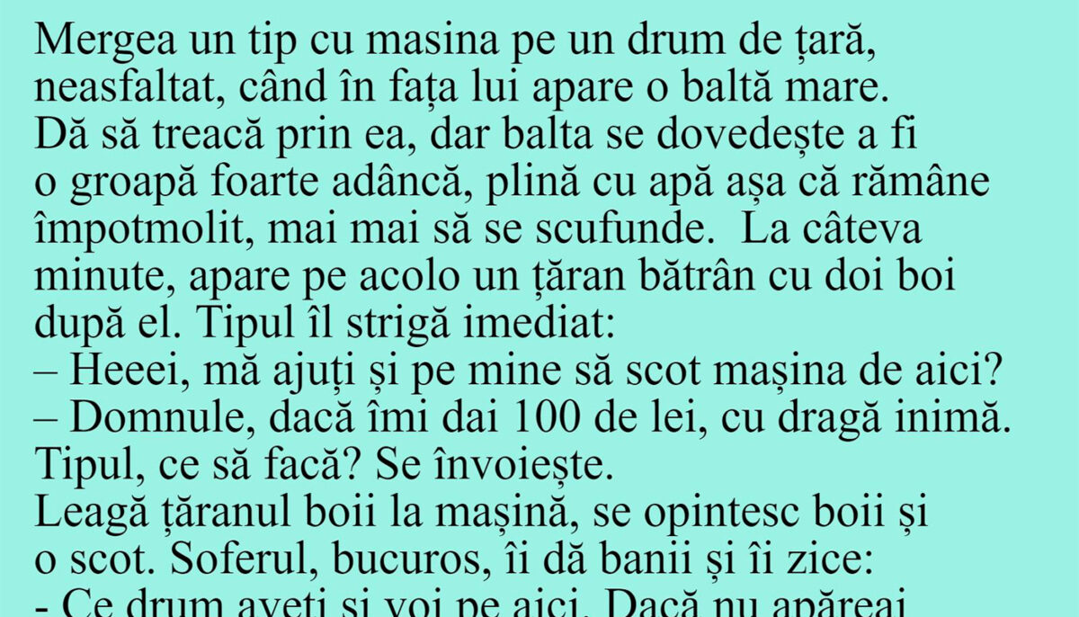 Imagine Stire BANCUL ZILEI | „Domnule, dacă-mi dai 100 de lei, te ajut cu dragă inimă!” | 2review.ro