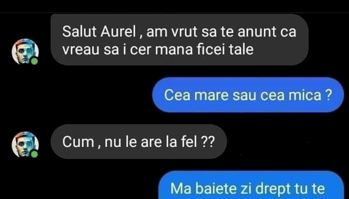 Imagine Stire Bancul de 1 Martie | „Sunt Aurel și vreau să-i cer mâna fiicei tale” | 2review.ro