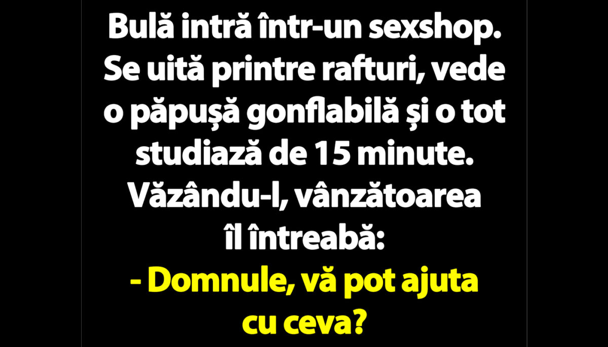 Imagine Stire BANC | Bulă intră într-un sexshop | 2review.ro