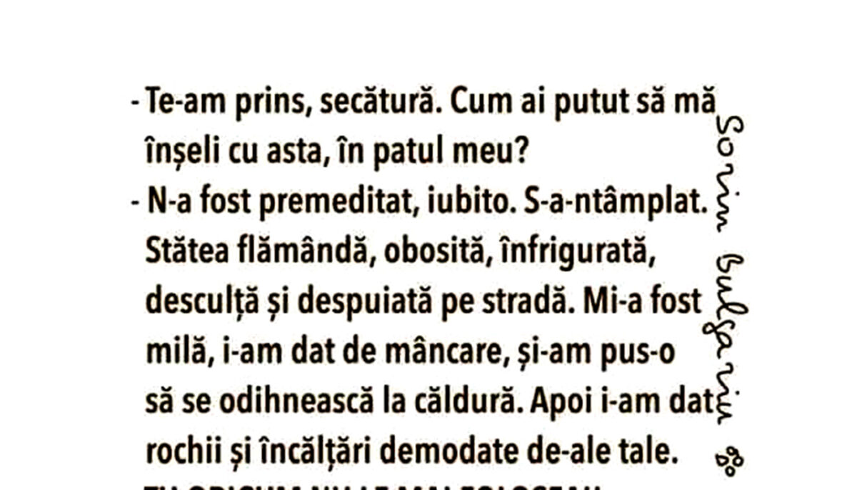 Imagine Stire BANC | „Te-am prins, secătură! Cum ai putut să mă înșeli cu asta, în patul meu? | 2review.ro