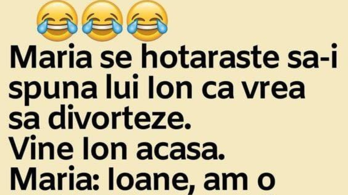 Imagine Stire BANCUL ZILEI | Maria se hotărăște să-i spună lui Ion că vrea să divorțeze | 2review.ro