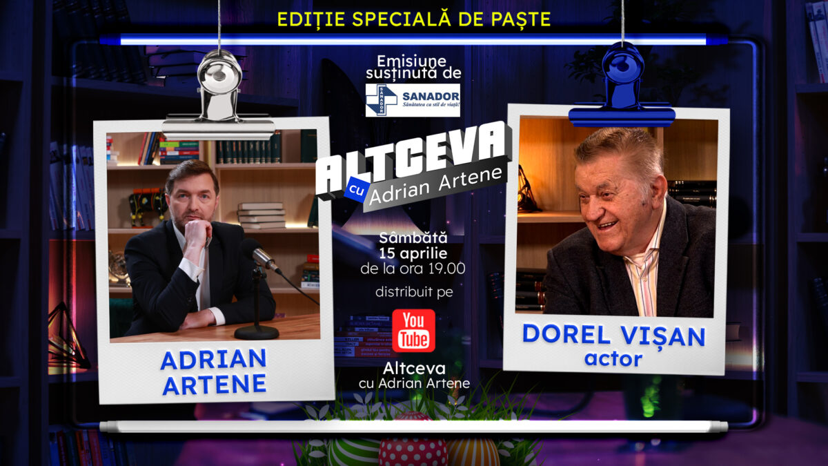 Imagine Stire Actorul Dorel Vișan, invitat la podcastul ALTCEVA cu Adrian Artene, într-o Ediție Specială de Paște | 2review.ro