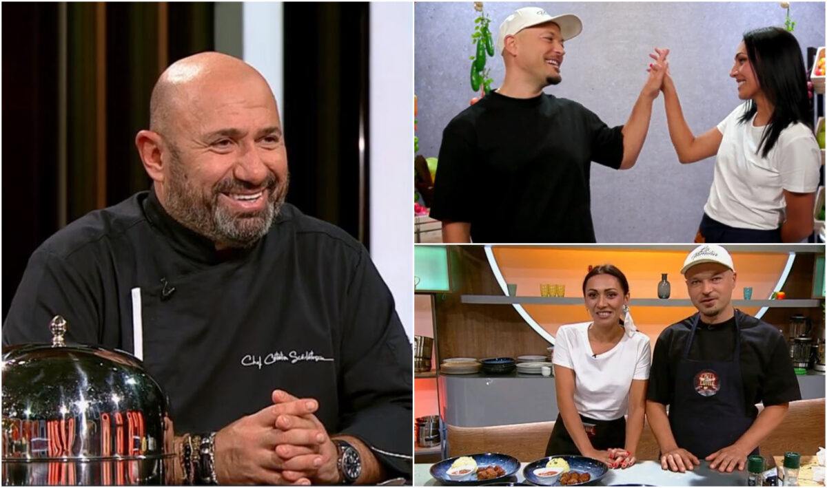 Imagine Stire Puya și Melinda, apariție surpriză la Chefi la Cuțite! Ce i-au spus lui Cătălin Scărlătescu, după experiența trăită la America Express | 2review.ro