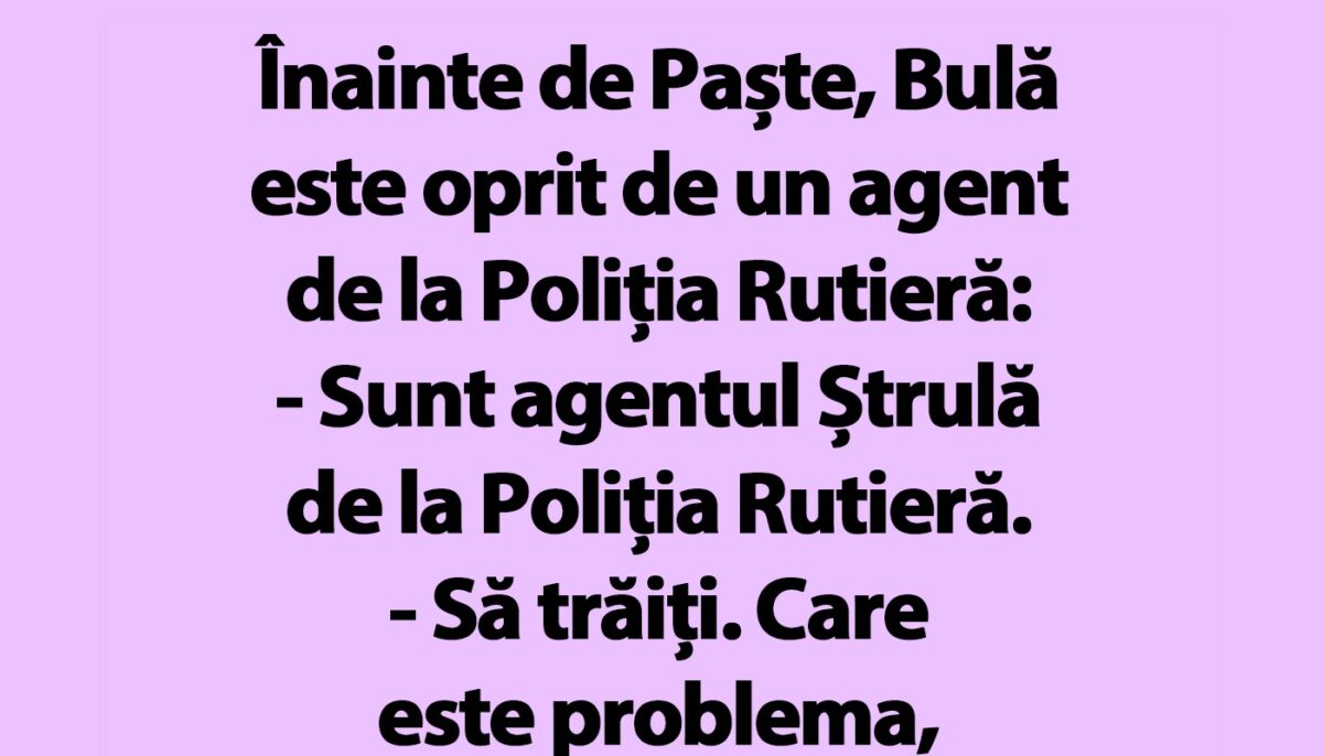 Imagine Stire BANC | Înainte de Paște, Bulă e oprit de poliție: „Am jumătate de miel în portbagaj” | 2review.ro