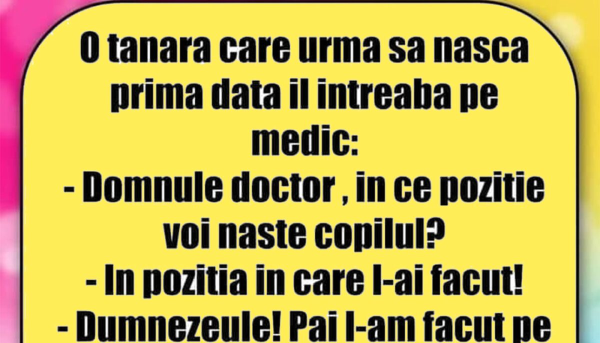 Imagine Stire BANCUL ZILEI | „Domnule doctor, în ce poziție voi naște copilul?” | 2review.ro
