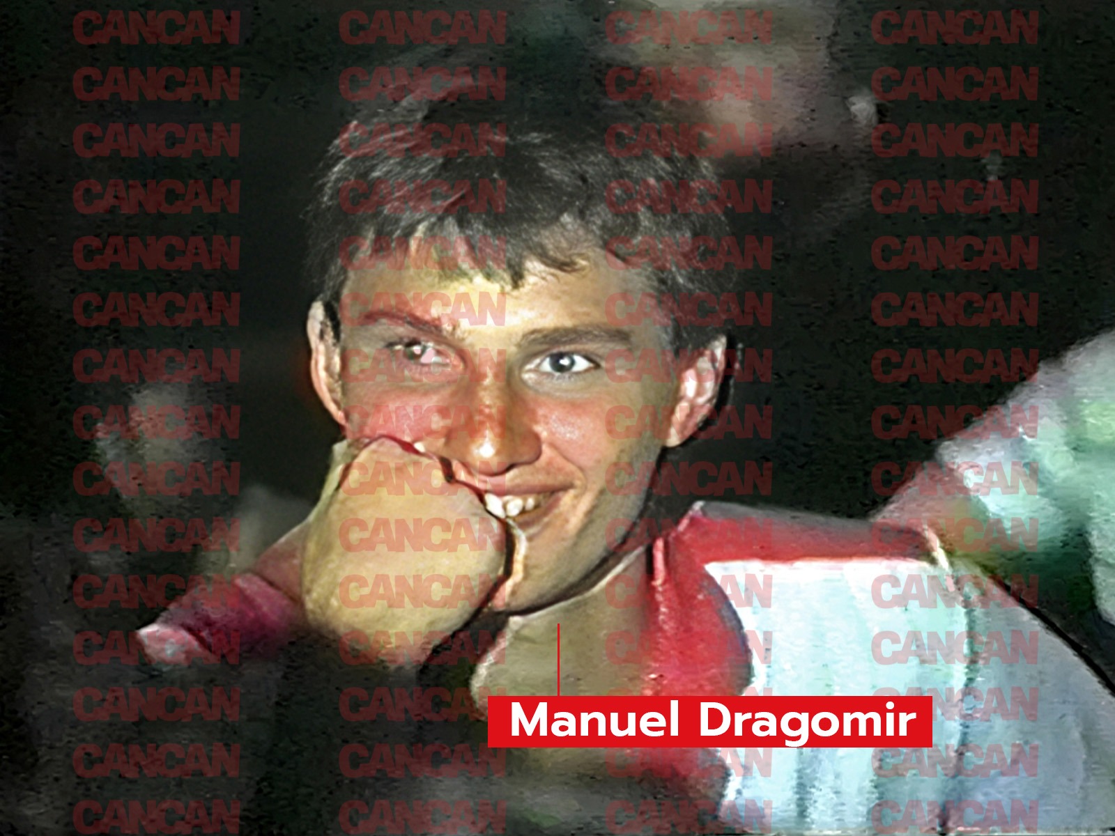 Manuel, fiul lui Mitică Dragomir, cu zâmbetul pe buze la petrecere